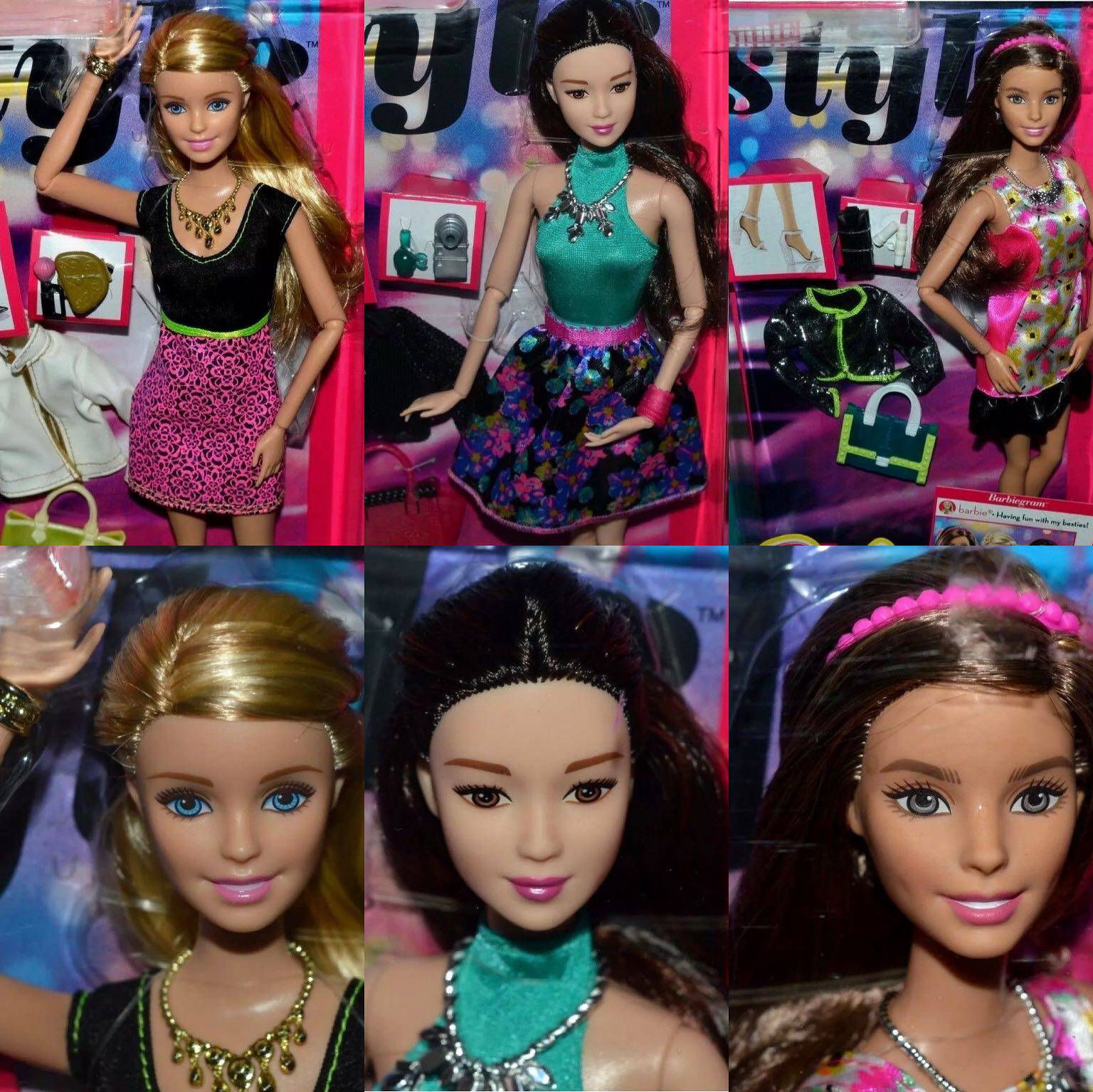 Barbie glam night style 关节体 甜茶 时尚达人靓妆约会芭比娃娃