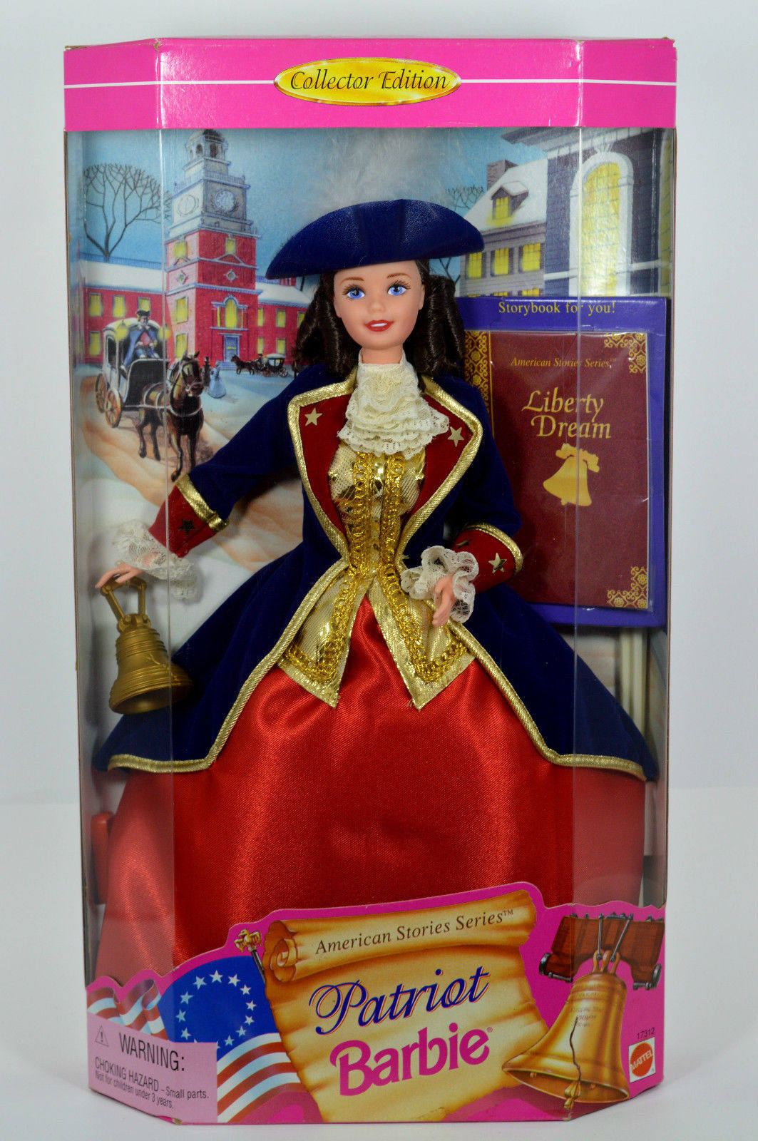 barbie patriot 1994 美国故事 开口笑 船长 珍藏版芭比娃娃