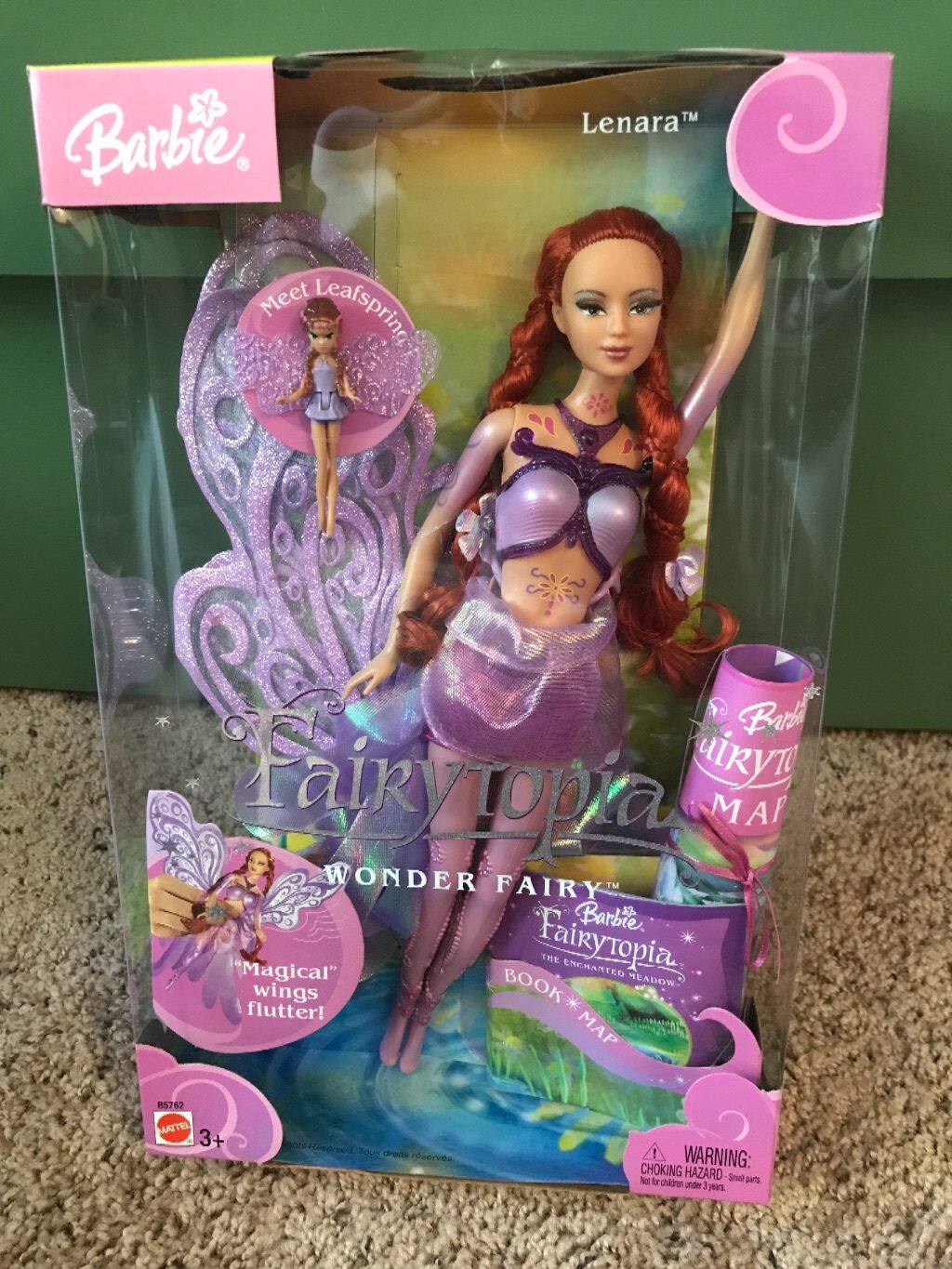 barbie fairytopia lenara 2003 彩虹仙子 花园精灵 芭比娃娃