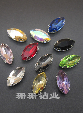 马眼水晶玻璃舞蹈服鞋包爪钻