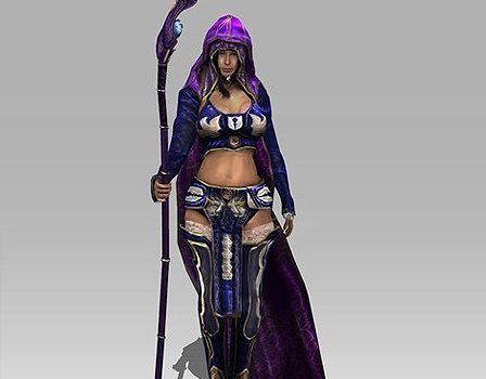 Unity模型 女巫师Arteria 3D游戏资源文件 设计素材\源文件