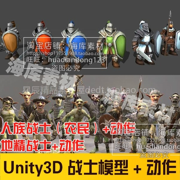 unity3d角色模型 欧美人物 骨骼绑定蒙皮 u3d动画 游戏素材资源