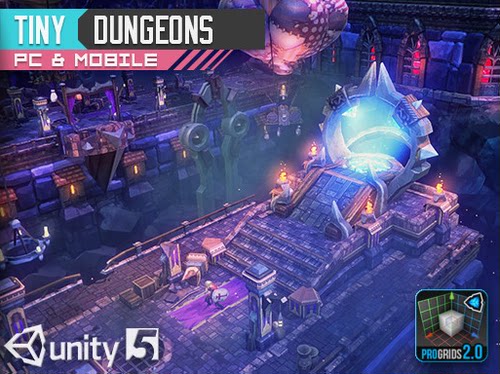 Unity3d游戏场景 魔幻地下城地牢TinyDungeon手游模型组件 包更新