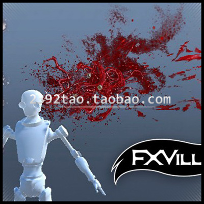 Unity3D粒子包 Unity僵尸现代末日生存游戏出血 溅血