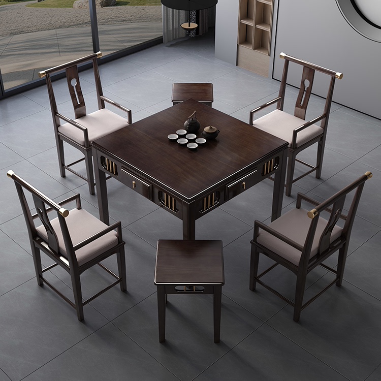 实木麻将机全自动餐桌两用新款高档新中式麻将桌家用一体茶桌机麻,运动/瑜伽/健身/球迷用品,自动麻将机,淘宝优惠券,粉丝福利购,淘宝优惠卷