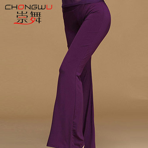 长裤修身显瘦微喇叭舞蹈裤练习裤