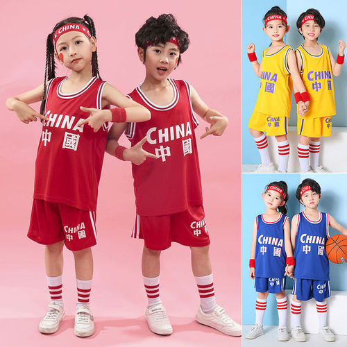 夏季背心儿童篮球服套装