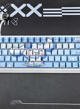 玉桂狗键帽可爱侧刻透光适配迈从Ace68美加狮MAD60 ATKRS6 MADE68