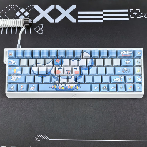 玉桂狗键帽可爱侧刻透光适配迈从Ace68美加狮MAD60 ATKRS6 MADE68