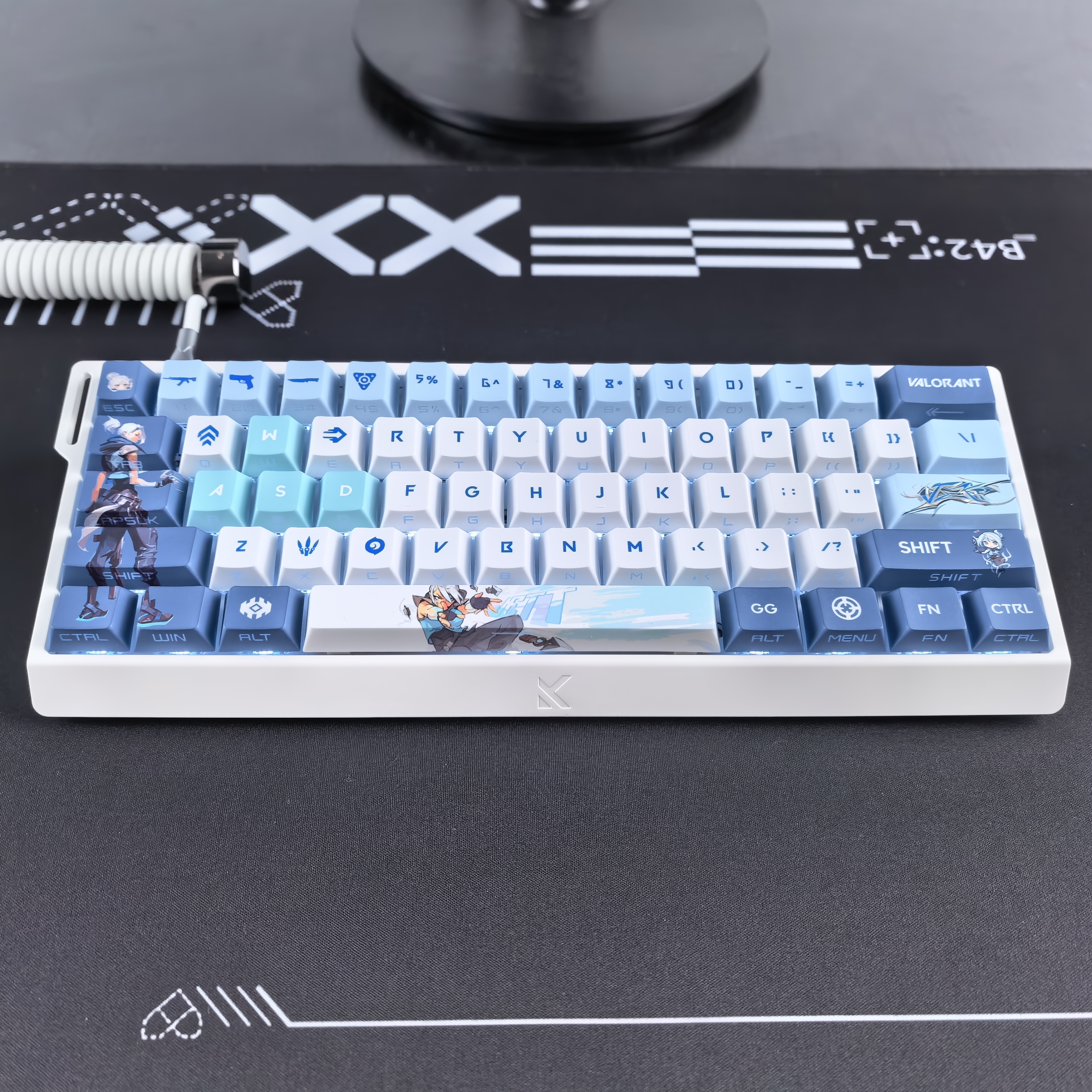 无畏契约捷风键帽侧刻透光适配迈从Ace68魔导士小蜜蜂made68ATK68