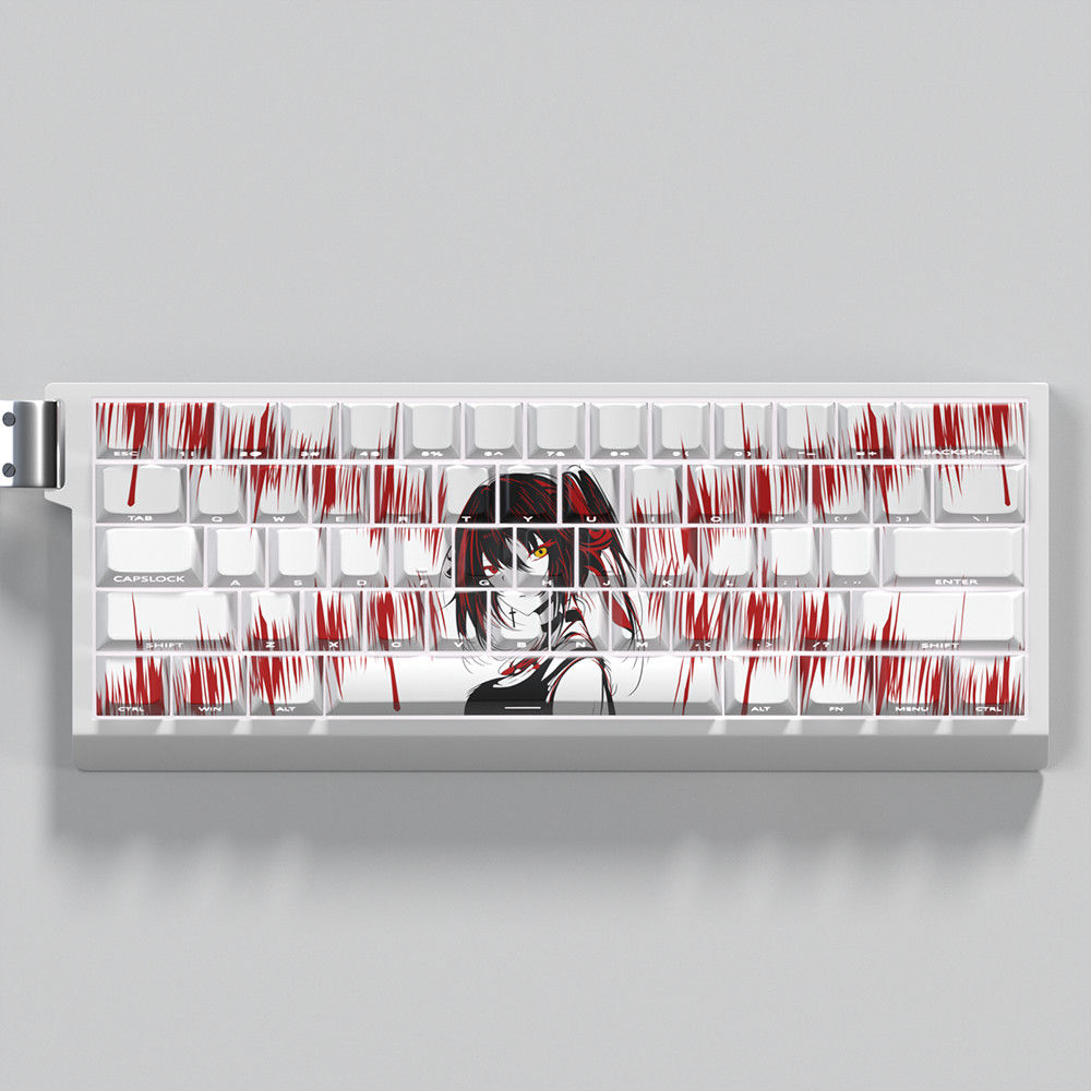 时崎狂三键帽侧刻透光适配wooting迈从Ace60艾石头nd63ez made68