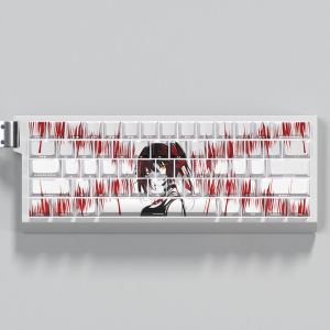 时崎狂三键帽侧刻透光适配wooting迈从Ace60艾石头nd63ez made68