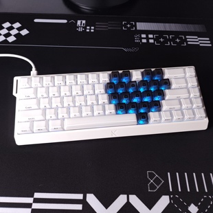 XVX水晶果冻爱心侧刻键帽适配wooting迈从前行者小蜜蜂美加狮狼蛛