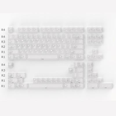 白/黑/红雾透键帽适配迈从Ace68狼蛛F87美加狮mad60 ATKRS6 EZ63
