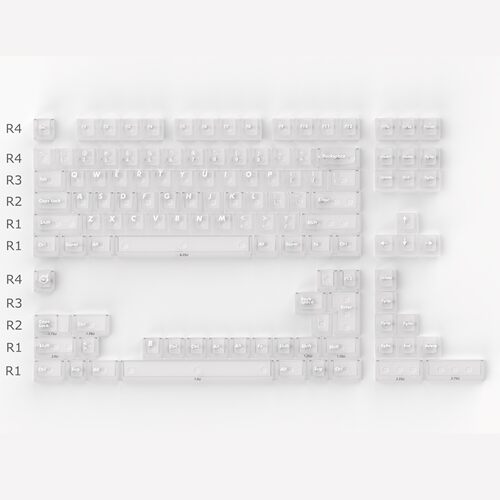 白/黑/红雾透键帽适配迈从Ace68狼蛛F87美加狮mad60 ATKRS6 EZ63
