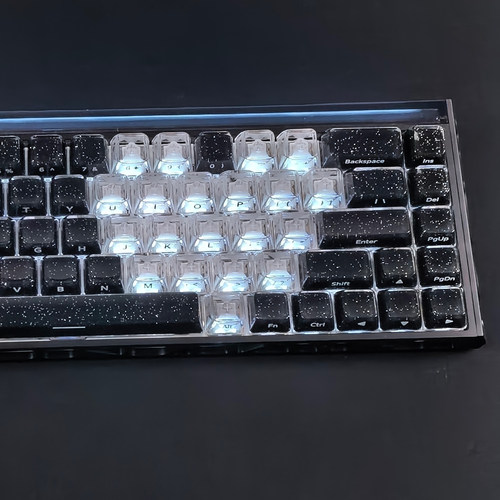 XVX黑色果冻2.0爱心键帽适配EV63迈从Ace68/G87夜魔导士made68ATK