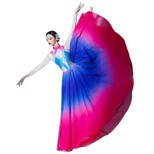 新款大气开场舞大摆裙演出服女成人大型舞台演出服装大裙子现代