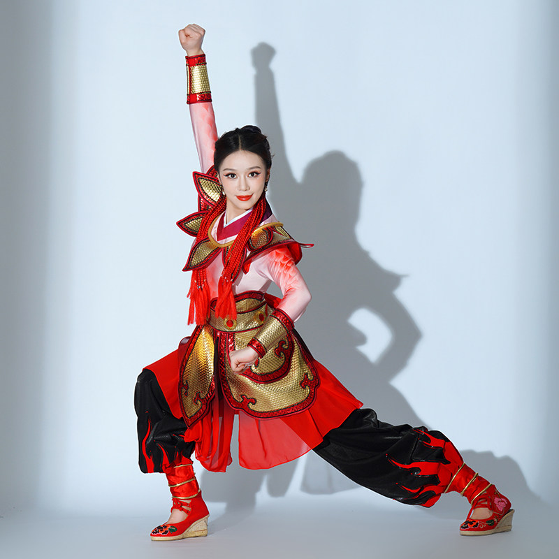 打鼓演出服装2025新款哪吒演出服装庆典打鼓表演服装女现代演出服