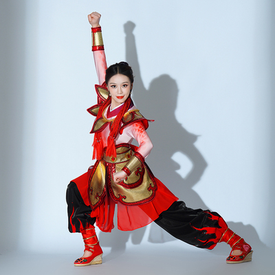 打鼓演出服装2025新款哪吒演出服装庆典打鼓表演服装女现代演出服