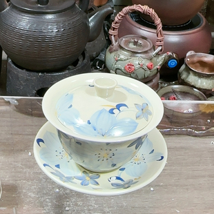 灵兰百合三才盖碗