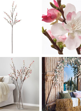 IKEA宜家国内代购 思米加人造花樱花/粉红色130CM家居装饰仿真花