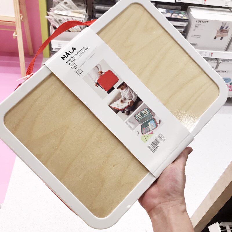 宜家便携式绘画包红色多功能美术画画工具莫拉收纳袋 35x27 厘