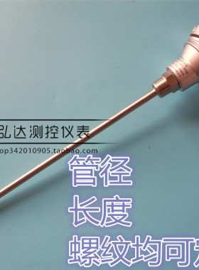 固定螺纹式热电阻 PT100铂热电阻 温度传感器WZP-231 WZP-230