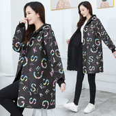 防水加绒罩衣女新款 外穿围裙成人大褂工作服男包衣围衣外套防尘衣