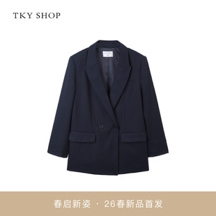 SHOP袖 商场同款 TKY 10J1CA00A101 口撞色一手长便西2026春新款