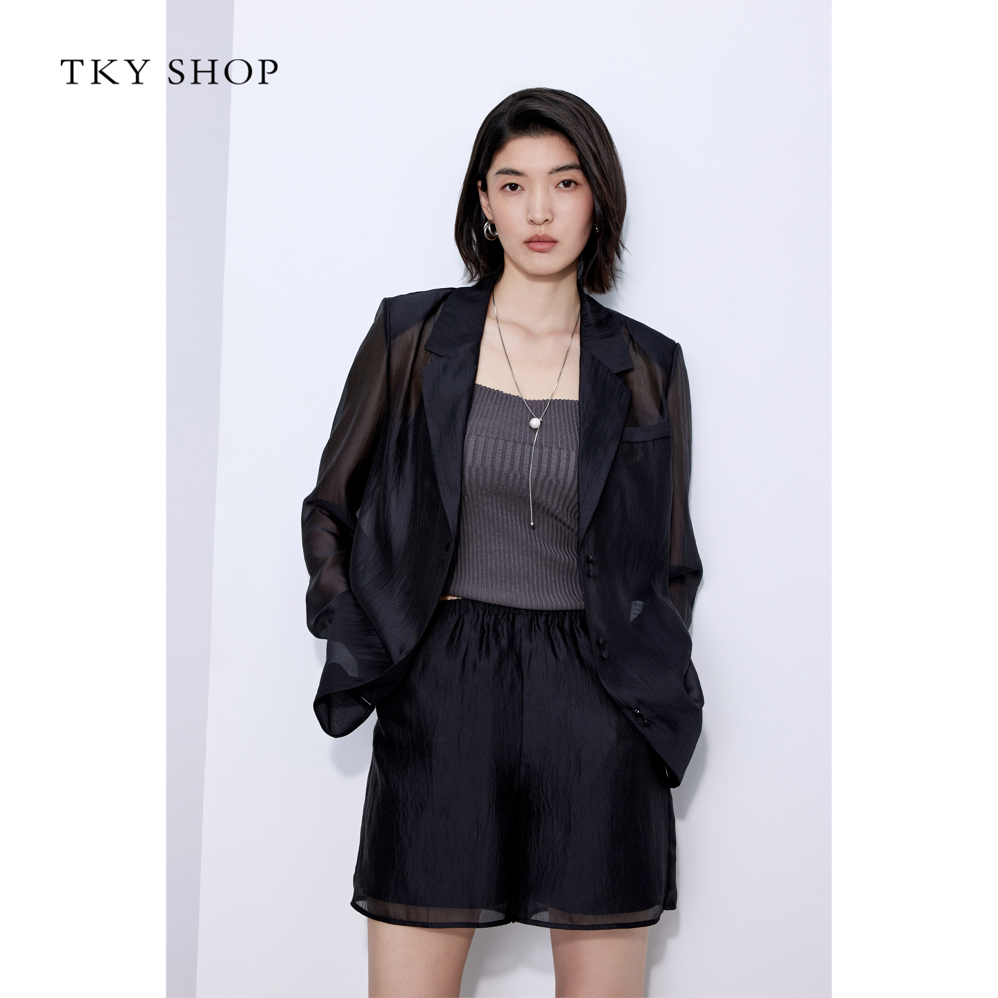TKY SHOP韩系简约西装外时尚套装