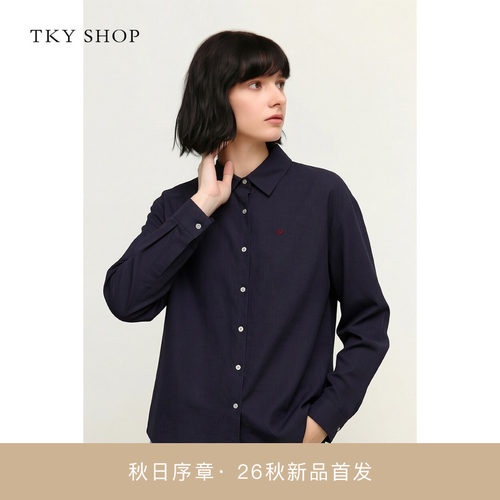 TKYSHOP翻领长袖衬衫