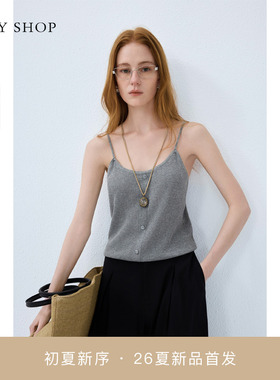 [商场同款]TKY SHOP吊带针织背心女2026夏内搭打底衫10J1BP02F042