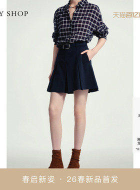 [商场同款]TKY SHOP通勤高腰A字百褶短裙2026春新款10J1SA05C044