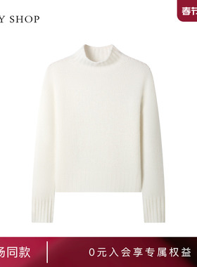 [商场同款]TKY SHOP纯山羊绒半高领毛衣女2025冬新款10I1MA00D334