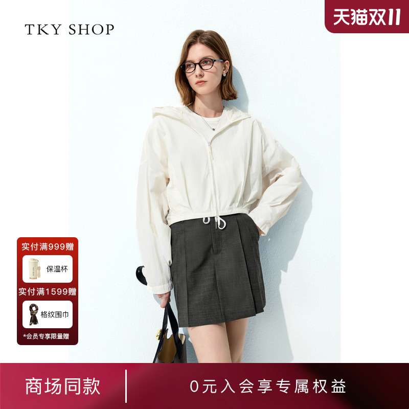 TKYSHOP清凉休闲连帽短外套