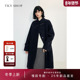 商场同款 TKY SHOP立领牛角扣长款 大衣女2025冬新款 10I1GA03Q057