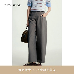 SHOP高腰阔腿裤 商场同款 TKY 10J1PA05C051 女2026春直筒休闲裤