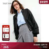 TKY 小个子穿搭休闲薄外套 风夹克短外套女春秋新款 SHOP美式 工装