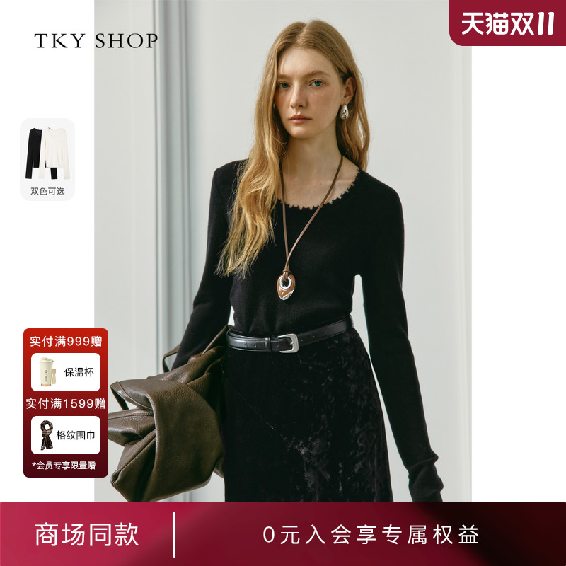 TKYSHOP羊毛长袖针织衫