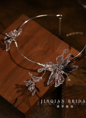 超仙精致亮片蝴蝶黑羽毛项圈