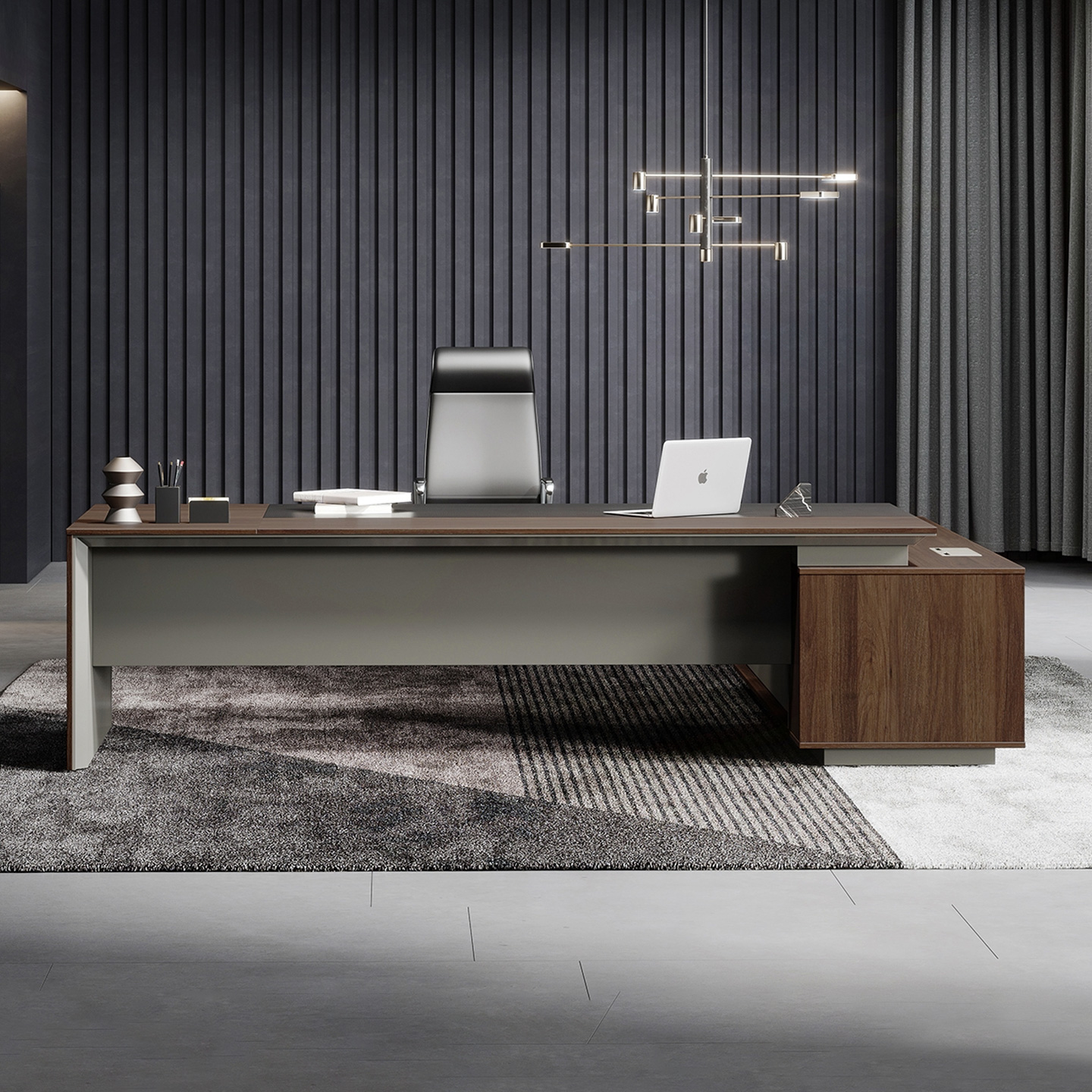 大班台办公桌圣奥简约现代