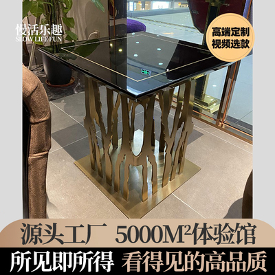robertocavalli轻奢金属边几