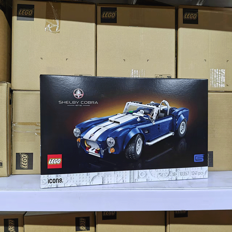 LEGO乐高10357谢尔比眼镜蛇跑车ICONS积木男女孩拼搭礼物生日摆件