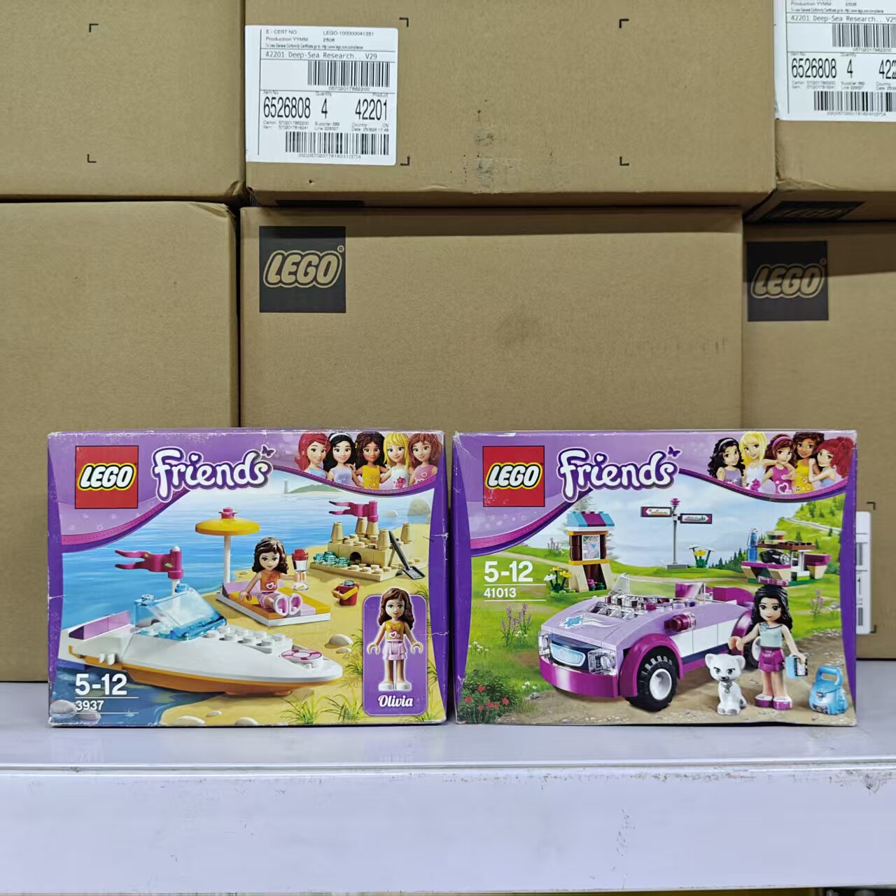 LEGO乐高好朋友女孩3937沙滩城堡游艇41013艾玛跑车拼插积木玩具