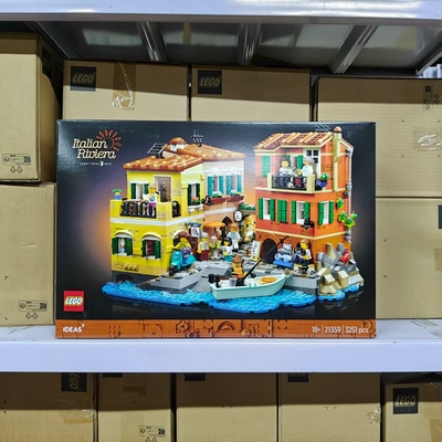 LEGO乐高21359意大利里维埃拉建筑街景IDEAS模型拼搭积木礼物生日