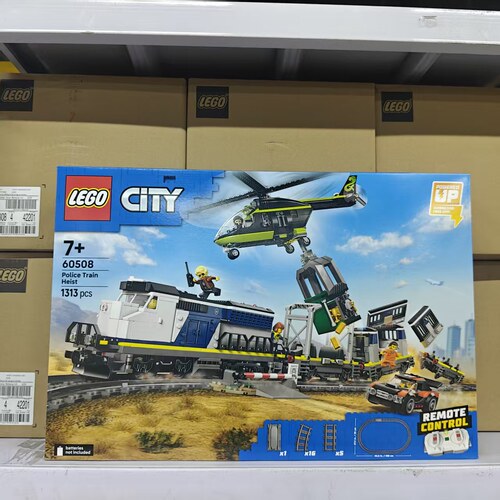 LEGO乐高城市组警匪大追击列车飞机60508拼装积木玩具礼物摆件