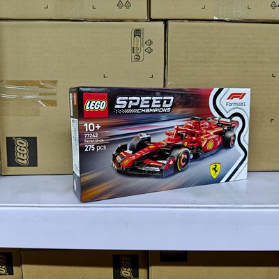 LEGO乐高speed积木玩具77242法拉利SF-24F1赛车拼搭生日礼物摆件