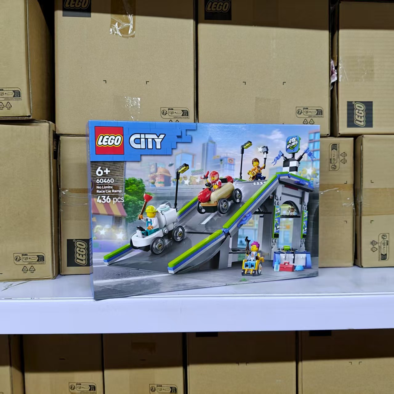 LEGO乐高积木玩具60460挑战极限:赛车竞速坡道城市摆件礼物生日