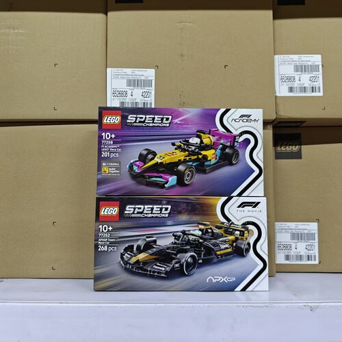 LEGO乐高77252 F1大电影同款APXGP赛车77258 F1学院赛车积木玩具