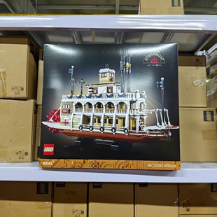 LEGO乐高积木IDEAS创意21356运河蒸汽船拼搭模型玩具生日礼物摆件